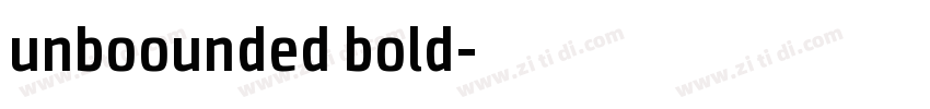 unboounded bold字体转换